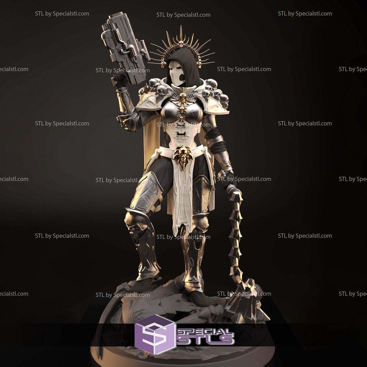 Death Sister – 1:6 Scale Grimdark Warrior Resin Sculpture