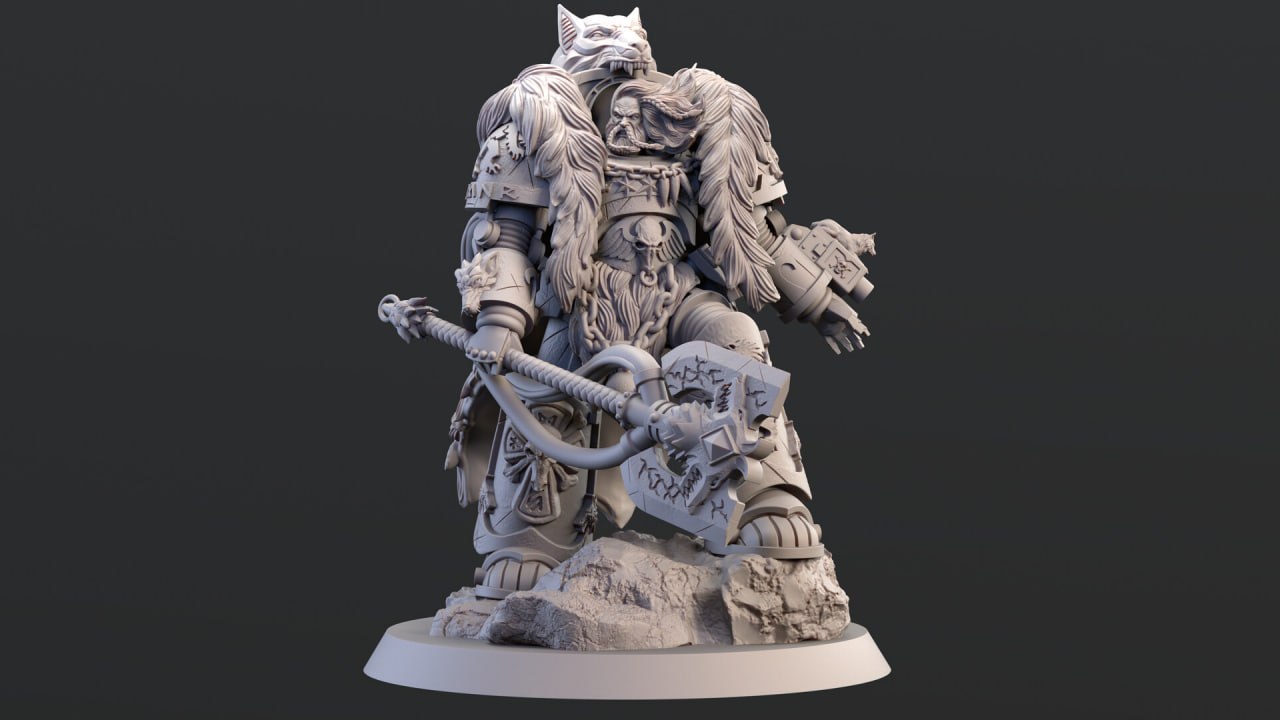 Son of the Wolf – 1:8 Scale Resin Kit with Throne Base (Unpainted Grey)