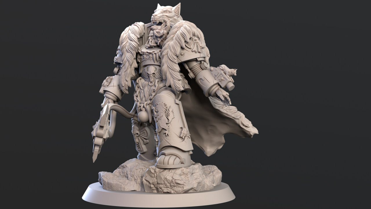 Son of the Wolf – 1:8 Scale Resin Kit with Throne Base (Unpainted Grey)