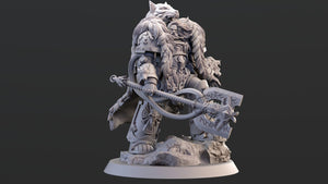 Logan Grimnar 1:8 resin kit with scenic base